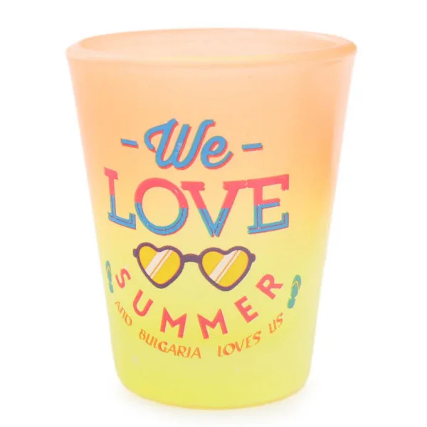 Сувенирна чаша с послание - We love summer and Bulgaria love us